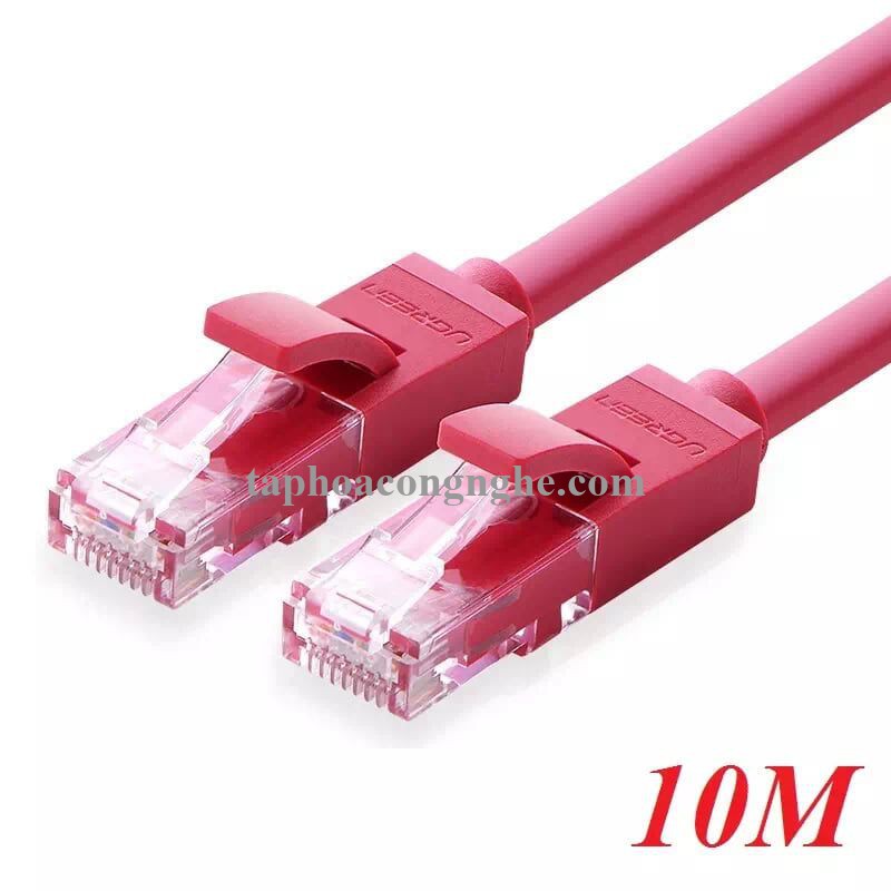 Ugreen 11215 10M màu Đỏ Cáp mạng LAN cat6 UTP NW101 30011215